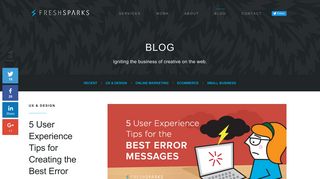 5 User Experience Tips for the Best Error Messages - FreshSparks