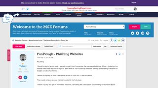 FunPlough - Phishing Websites - MoneySavingExpert.com Forums