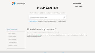 How do I reset my password? – funplough