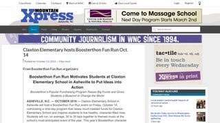 Claxton Elementary hosts Boosterthon Fun Run Oct. 14 | Mountain ...