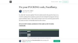 Fix your FUCKING code, Furaffinity. – Curus Aurora Keel – Medium