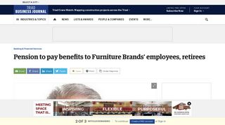 Pension to pay benefits to Furniture Brands' employees, retirees