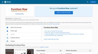 Furniture Row: Login, Bill Pay, Customer Service and Care Sign-In