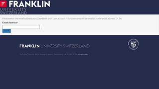 Login | FUS - Franklin University Switzerland