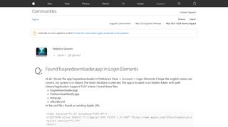 Found fuspredownloader.app in Login Eleme… - Apple Community