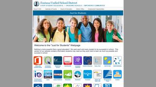 Fontana Unified School District - Just for Students