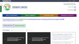 Fremont Unified School District / Homepage