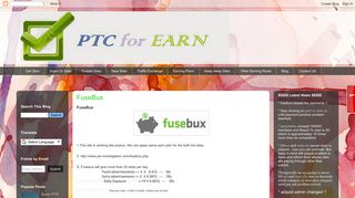 PTC for Earn : FuseBux
