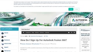 How Do I Sign Up For Autodesk Fusion 360? - Graitec Blog