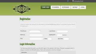 Registration - FusionCash