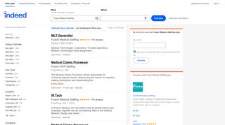 Fusion Medical Staffing Jobs, Employment | Indeed.com