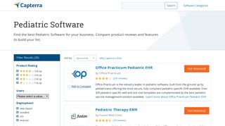 Best Pediatric Software | 2019 Reviews of the Most Popular Systems