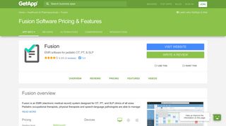 Fusion Software 2019 Pricing & Features | GetApp®