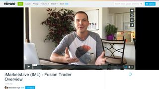 iMarketsLive (IML) - Fusion Trader Overview on Vimeo