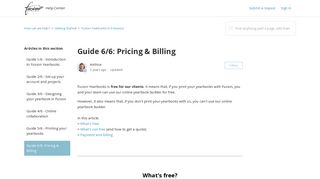 Guide 6/6: Pricing & Billing – How can we help?