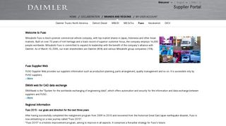 Fuso - Daimler Supplier Portal - Covisint