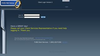 Client Login - FUSS home page