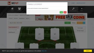FUT Draft Simulator | FIFA 15 Ultimate Team | WeFUT