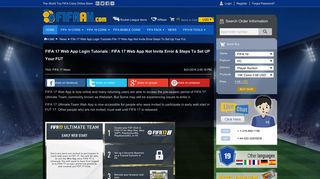 FIFA 17 Web App Login Tutorials - FIFAAH