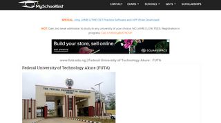 www.futa.edu.ng | Federal University of Technology Akure : FUTA News