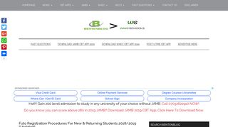 Futo Registration Procedures For New & Returning Students 2018/2019