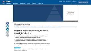 When a robo-advisor is, or isn't, the right choice - CNBC.com