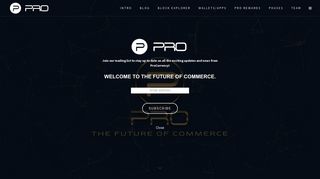 Welcome to the Future of Commerce | PRO