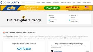 Future Digital Currency - Price, Wallets & Where To Buy ... - Coin Clarity