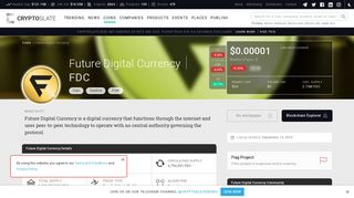 Future Digital Currency (FDC) | CryptoSlate