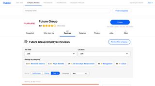 Working at Future Group: Employee Reviews about Pay & Benefits ...