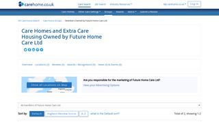 Future Home Care Ltd - Care Homes and Extra Care Housing