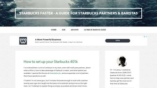 How to set up your Starbucks 401k - Starbucks Faster - A Guide for ...