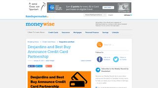 Desjardins and Best Buy Announce Credit Card Partnership ...