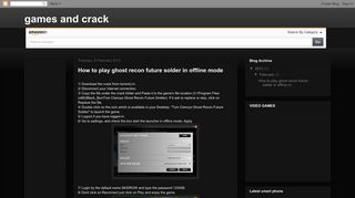 games and crack: How to play ghost recon future solder in offline mode