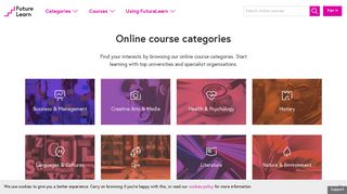 Online Course Categories - FutureLearn