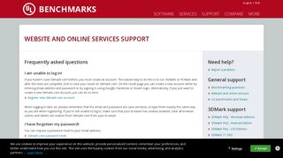 FAQ about UL Benchmarks website and online services