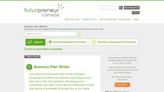 Business Plan Writer - Futurpreneur Canada