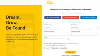 Create your Account | Fuzu