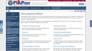 Voting Assistance Officer - FVAP.gov