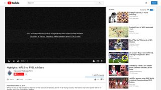 Highlights: WFC2 vs. FVSL All-Stars - YouTube
