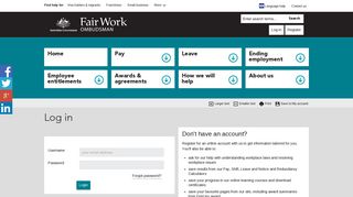 Log in - My account - Fair Work Ombudsman