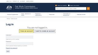 Log in | Fair Work Commission