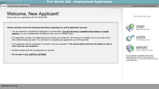 Fort Worth ISD - Employment Application - applitrack.com