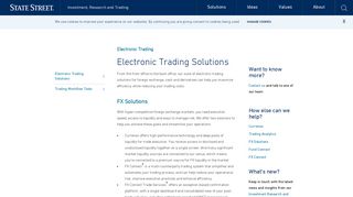 Electronic Trading Solutions | State Street Global Markets | State Street ...