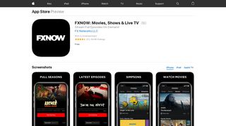 FXNOW: Movies, Shows & Live TV on the App Store - iTunes - Apple