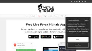 Free Live Forex Signals App - Wetalktrade