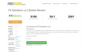 FX Solutions, LLC Forex Broker Review: Sign Up Bonus, Spreads ...