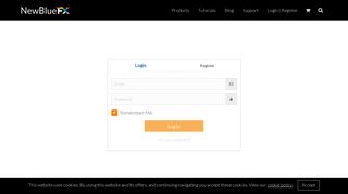 Login or Register | NewBlueFX