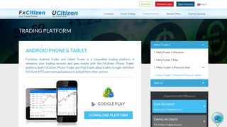 Android Phone & Tablet – Forex Trading with FxCitizen