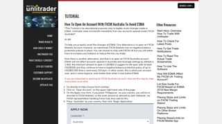 How To Open An Account With FXCM Australia To Avoid ... - Unlitrader
